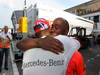 GP UNGHERIA, 29.07.2012- Gara, Festeggiamenti, Lewis Hamilton (GBR) McLaren Mercedes MP4-27 vincitore with his father Anthony Hamilton (GBR)