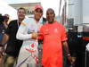 GP UNGHERIA, 29.07.2012- Gara, Festeggiamenti, Lewis Hamilton (GBR) McLaren Mercedes MP4-27 vincitore with his father Anthony Hamilton (GBR)