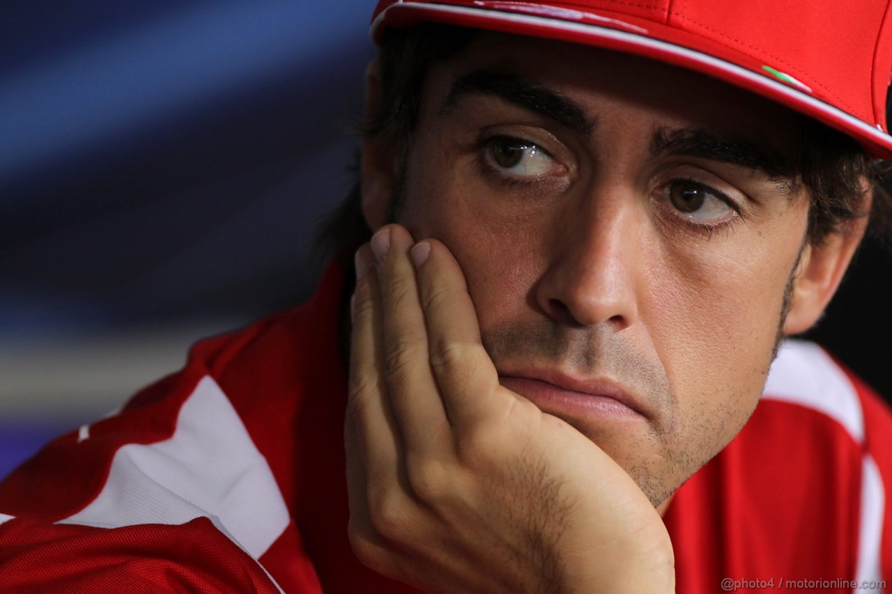GP UNGHERIA, 26.07.2012- Conferenza Stampa, Fernando Alonso (ESP) Ferrari F2012 