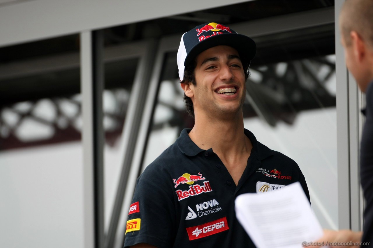 GP UNGHERIA, 26.07.2012- Daniel Ricciardo (AUS) Scuderia Toro Rosso STR7 