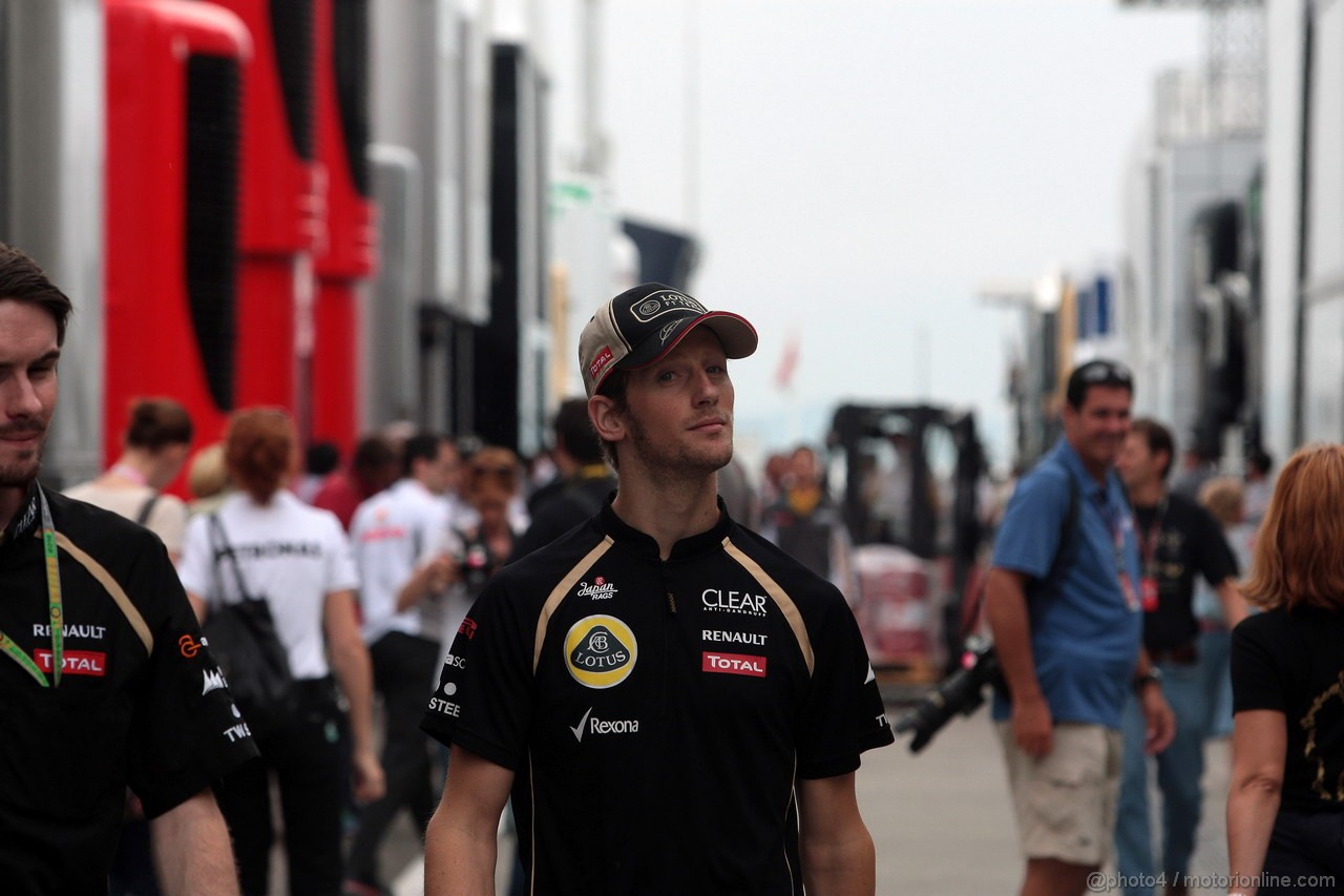 GP UNGHERIA, 26.07.2012- Romain Grosjean (FRA) Lotus F1 Team E20