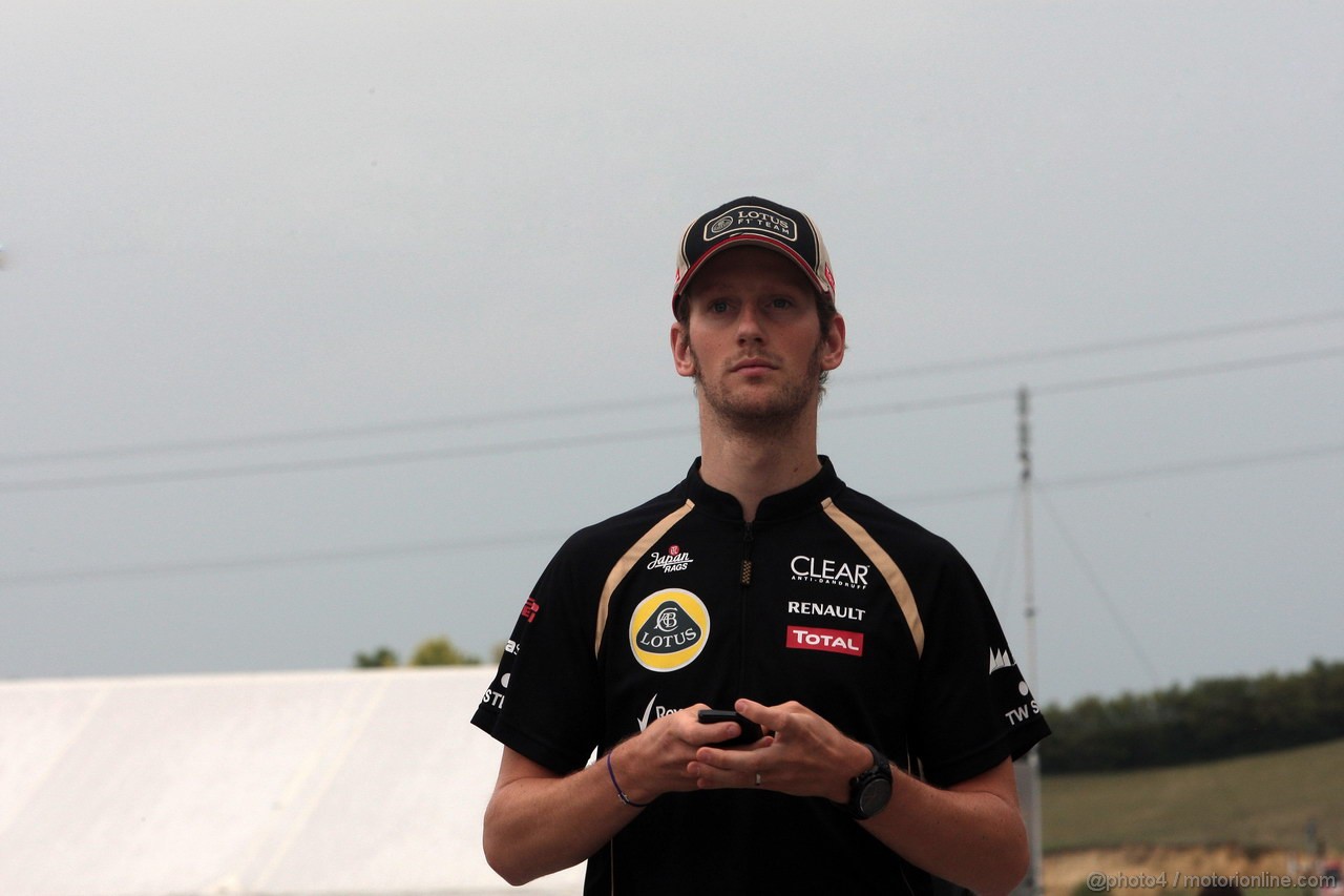 GP UNGHERIA, 26.07.2012- Romain Grosjean (FRA) Lotus F1 Team E20