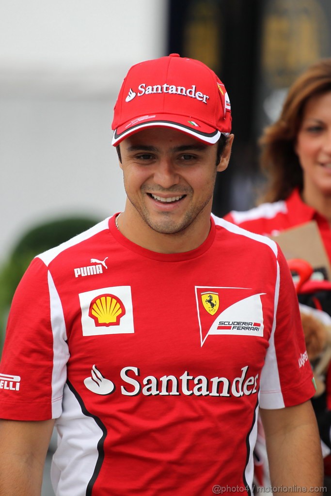 GP UNGHERIA, 26.07.2012- Felipe Massa (BRA) Ferrari F2012 