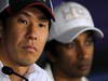 GP UNGHERIA, 26.07.2012- Conferenza Stampa, Kamui Kobayashi (JAP) Sauber F1 Team C31 Narain Karthikeyan (IND) HRT Formula 1 Team F112 