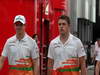 GP UNGHERIA, 26.07.2012- Nico Hulkenberg (GER) Sahara Force India F1 Team VJM05 e Paul di Resta (GBR) Sahara Force India F1 Team VJM05 