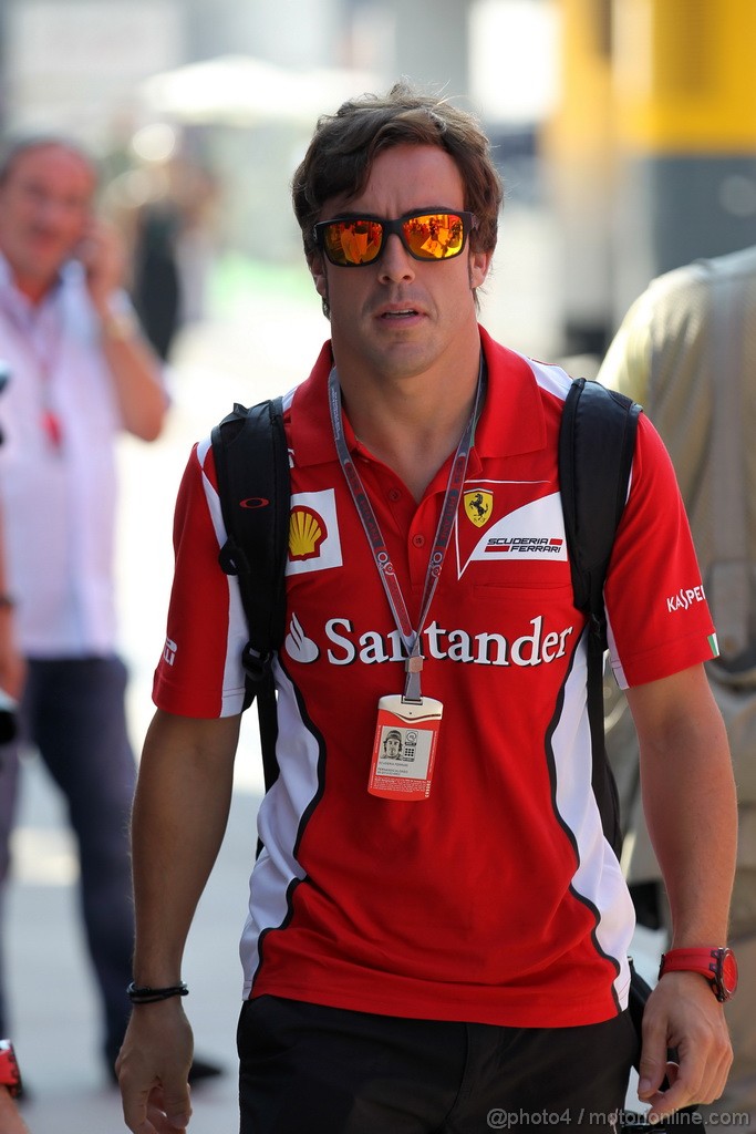 GP UNGHERIA, 28.07.2012- Fernando Alonso (ESP) Ferrari F2012 