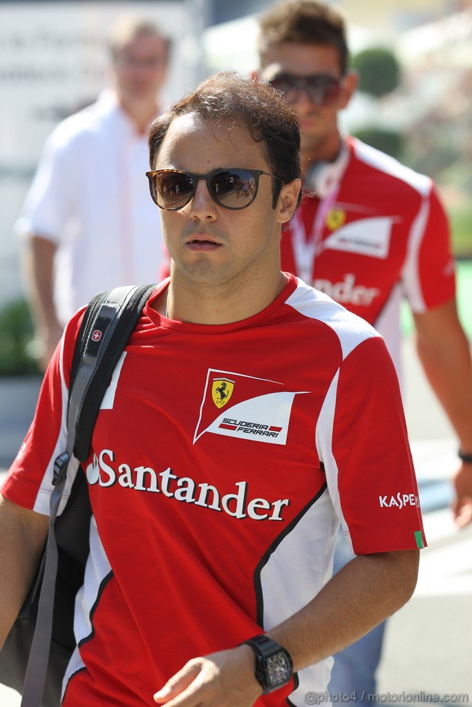 GP UNGHERIA, 28.07.2012- Felipe Massa (BRA) Ferrari F2012 