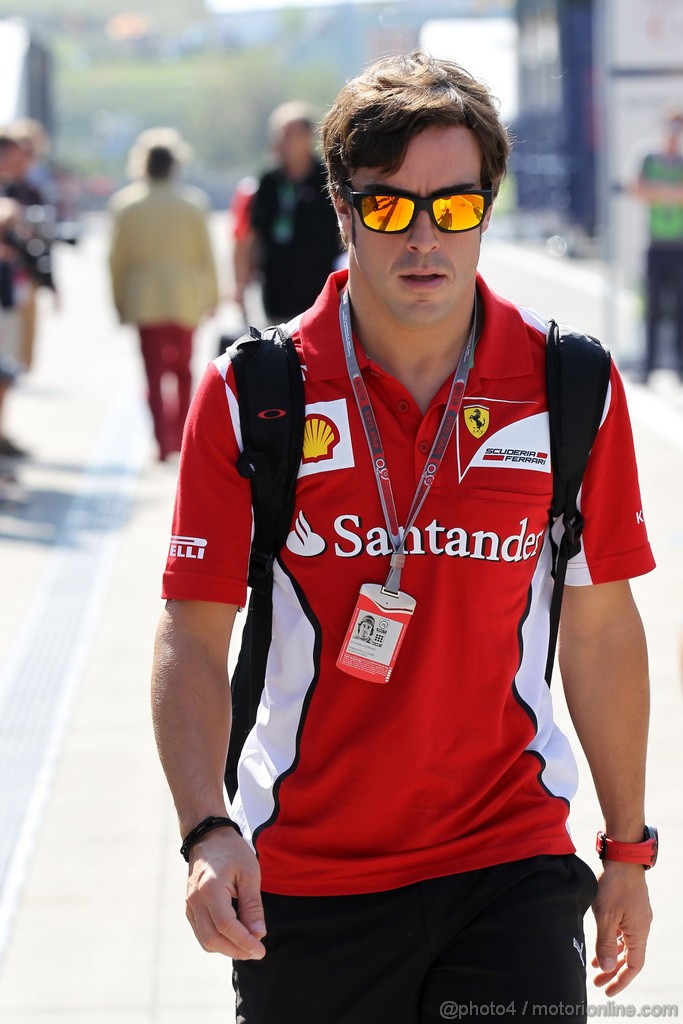 GP UNGHERIA, 28.07.2012- Fernando Alonso (ESP) Ferrari F2012