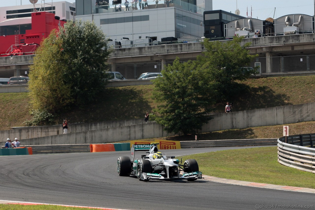 GP UNGHERIA, 28.07.2012- Prove Libere 3, Nico Rosberg (GER) Mercedes AMG F1 W03 