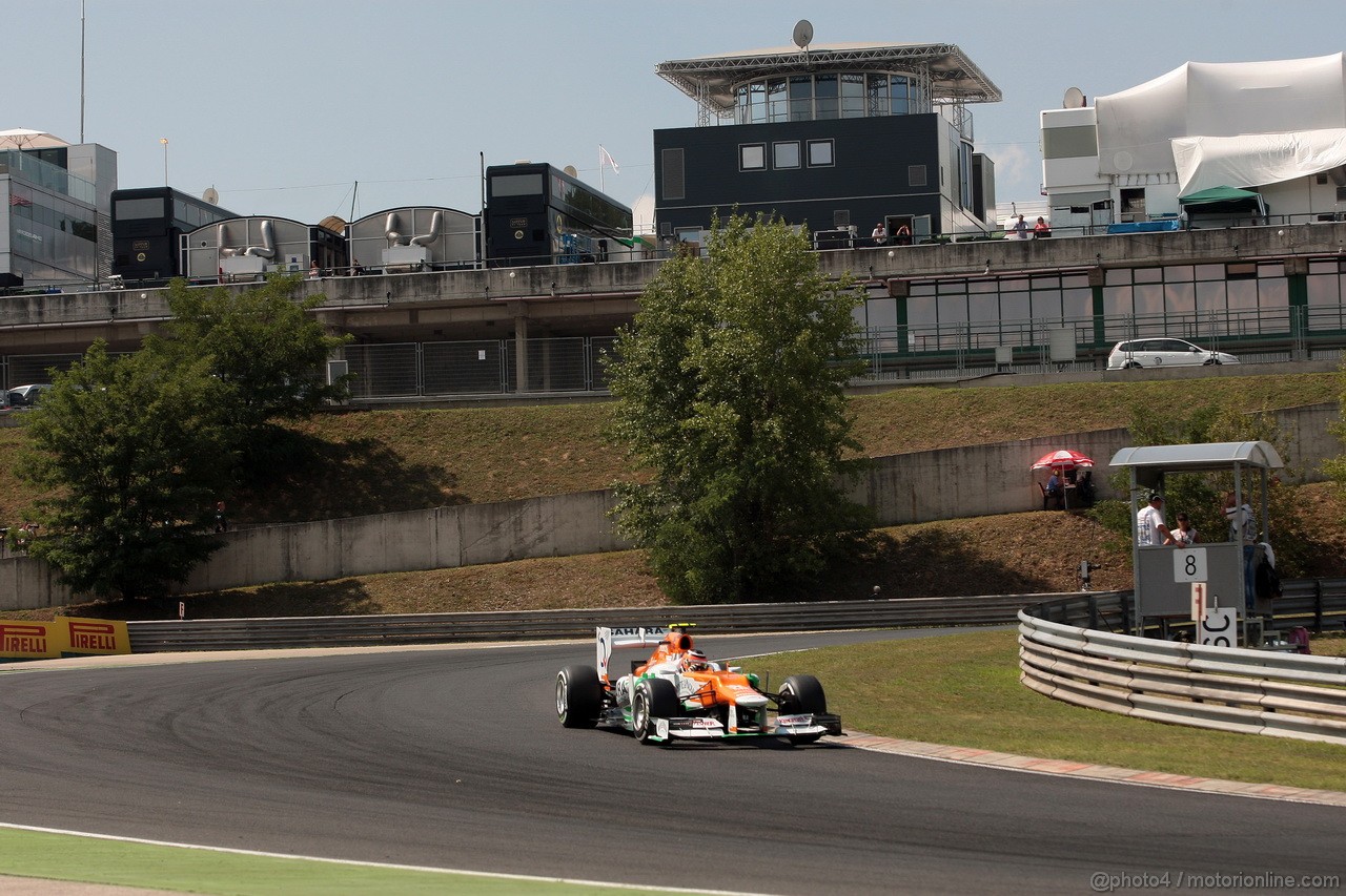 GP UNGHERIA, 28.07.2012- Prove Libere 3, Nico Hulkenberg (GER) Sahara Force India F1 Team VJM05 