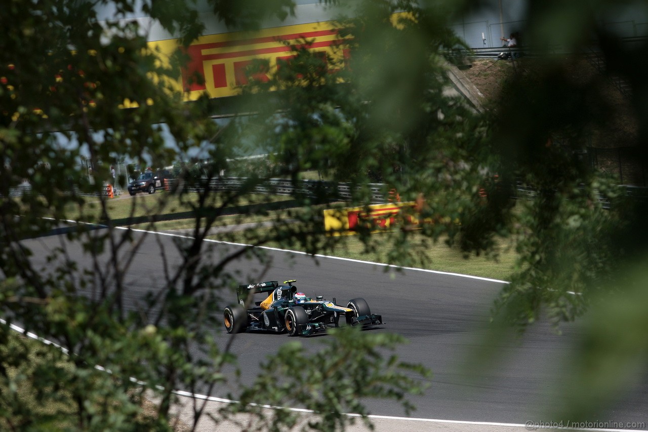 GP UNGHERIA, 28.07.2012- Prove Libere 3, Vitaly Petrov (RUS) Caterham F1 Team CT01 