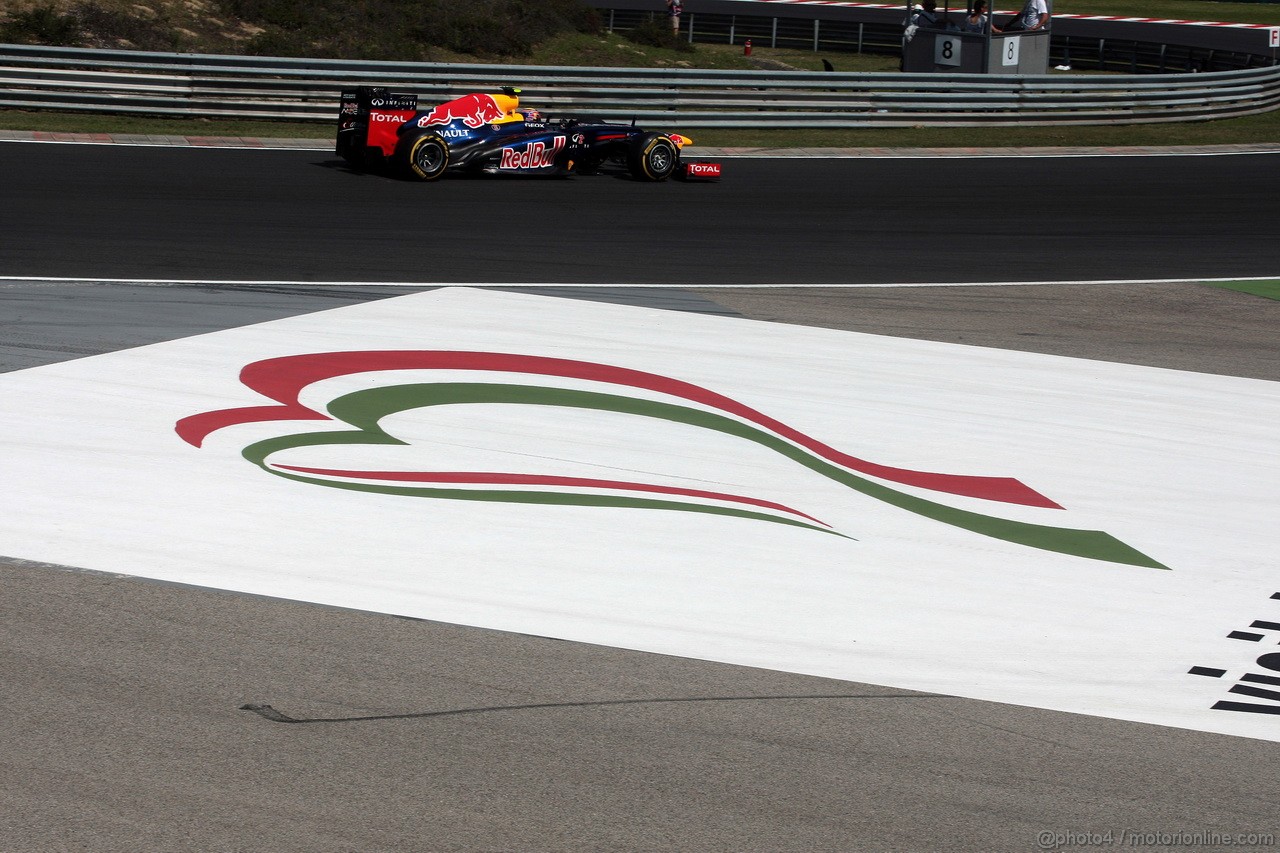 GP UNGHERIA, 28.07.2012- Prove Libere 3, Mark Webber (AUS) Red Bull Racing RB8 