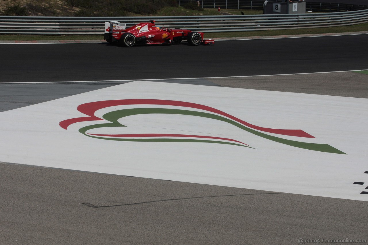 GP UNGHERIA, 28.07.2012- Prove Libere 3, Fernando Alonso (ESP) Ferrari F2012 