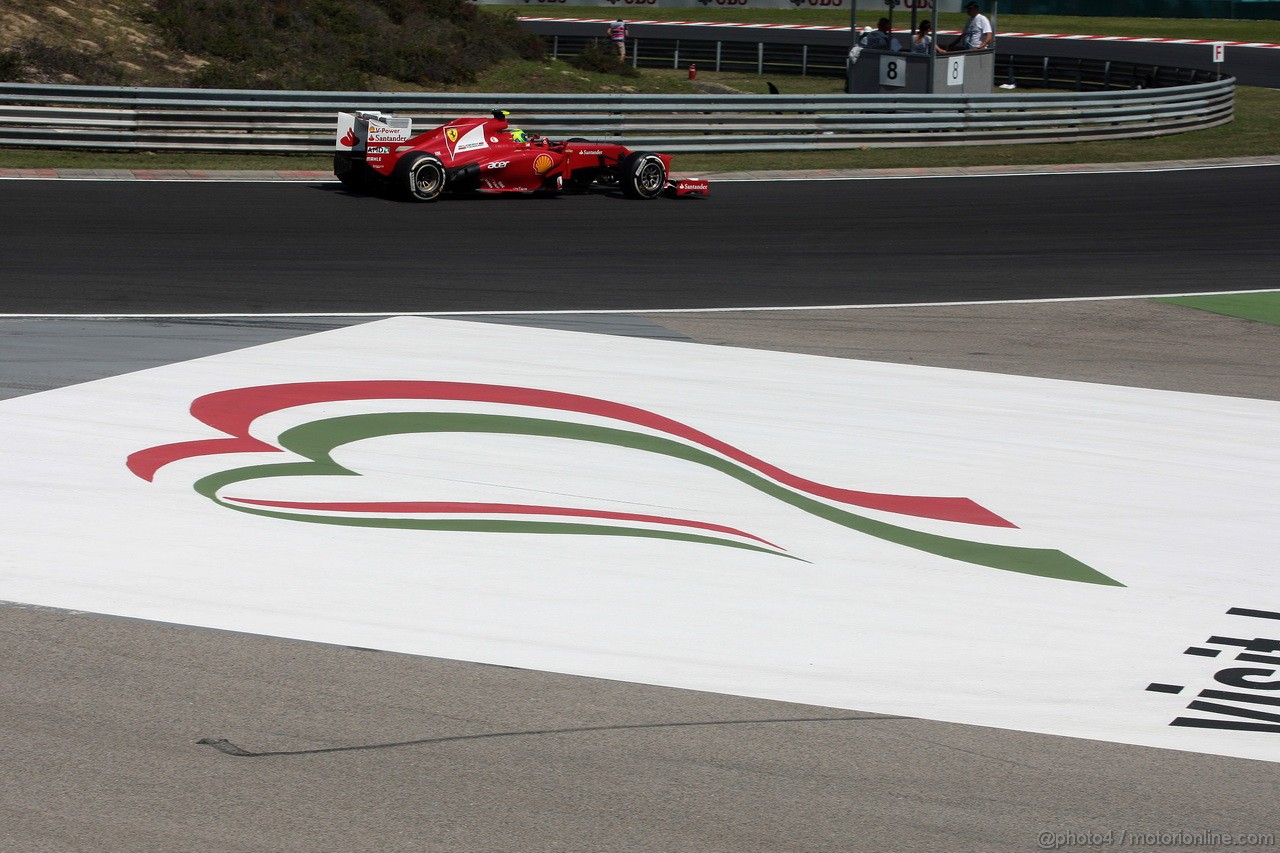 GP UNGHERIA, 28.07.2012- Prove Libere 3, Felipe Massa (BRA) Ferrari F2012 