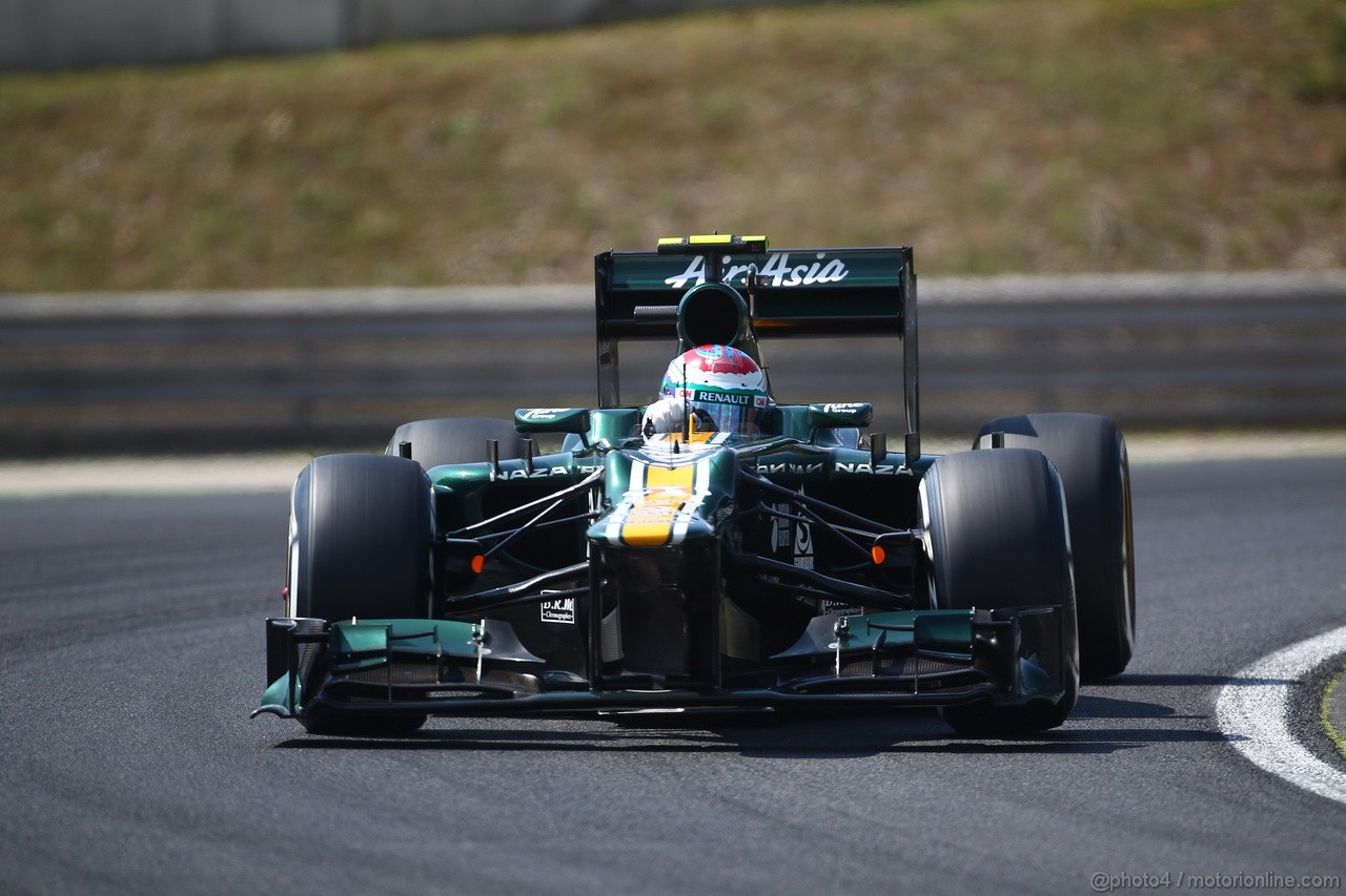 GP UNGHERIA, 28.07.2012- Prove Libere 3, Vitaly Petrov (RUS) Caterham F1 Team CT01 