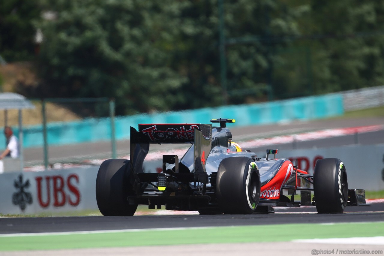 GP UNGHERIA, 28.07.2012- Prove Libere 3, Lewis Hamilton (GBR) McLaren Mercedes MP4-27