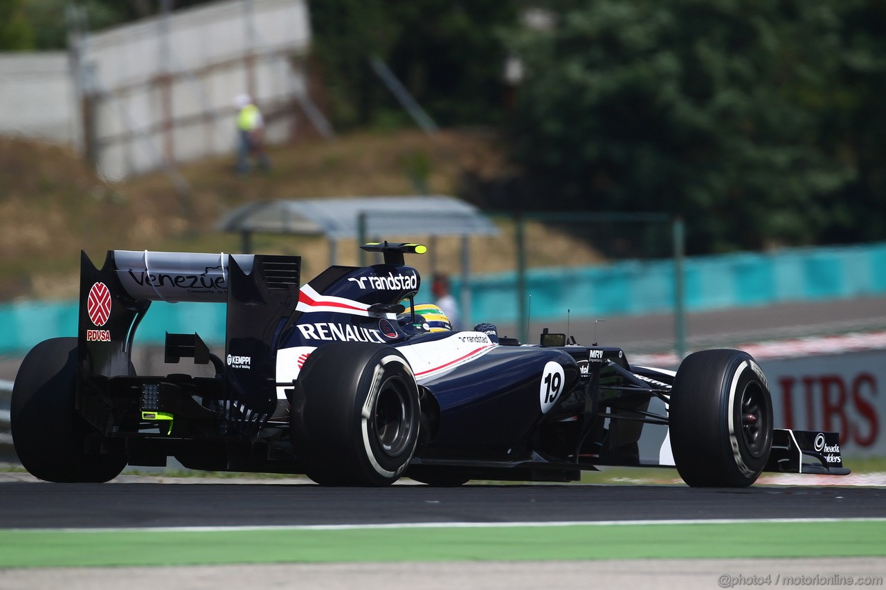 GP UNGHERIA, 28.07.2012- Prove Libere 3, Bruno Senna (BRA) Williams F1 Team FW34 