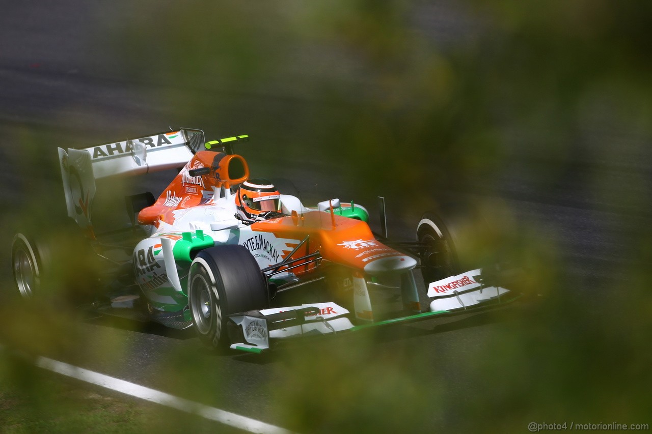 GP UNGHERIA, 28.07.2012- Prove Libere 3, Nico Hulkenberg (GER) Sahara Force India F1 Team VJM05 