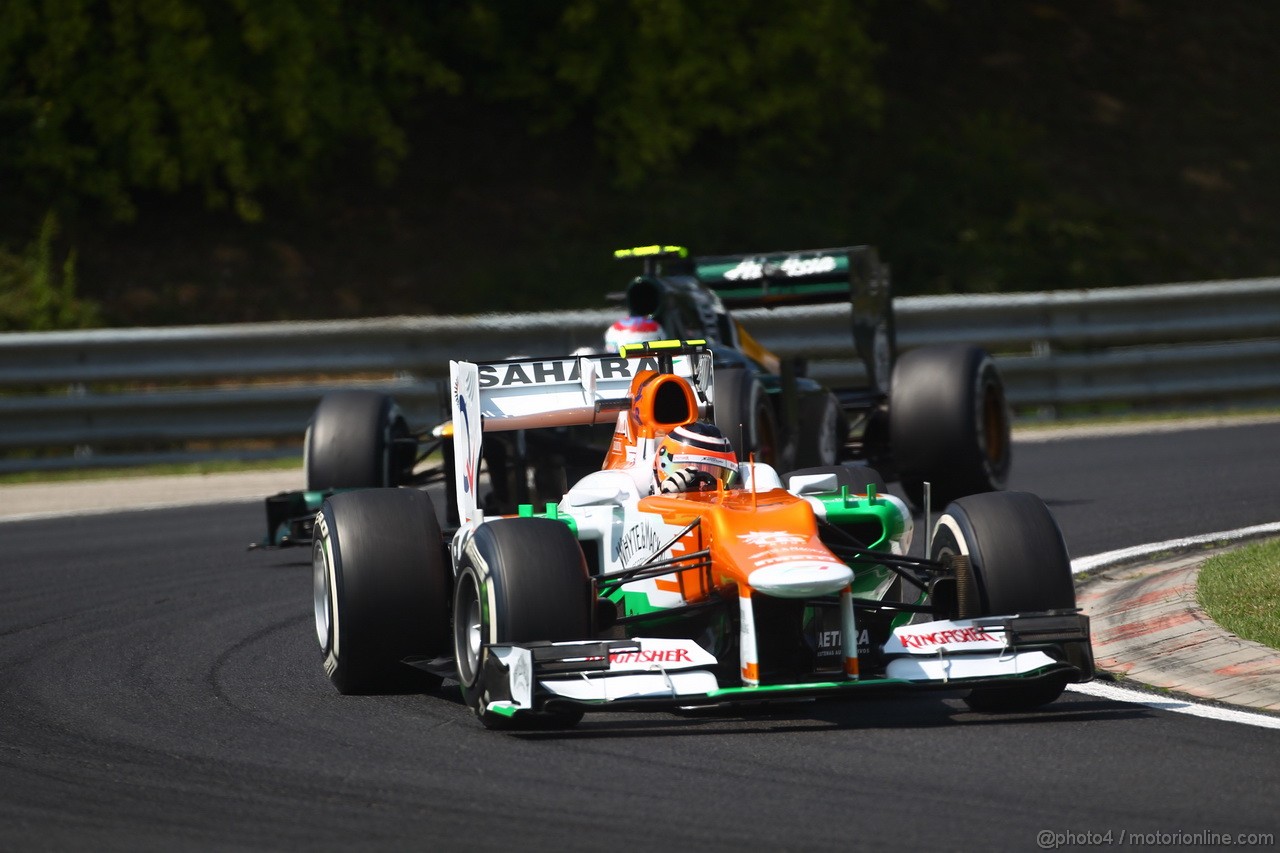 GP UNGHERIA, 28.07.2012- Prove Libere 3, Nico Hulkenberg (GER) Sahara Force India F1 Team VJM05