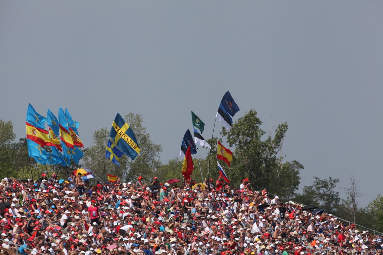 GP UNGHERIA, 28.07.2012- Prove Libere 3, Fans