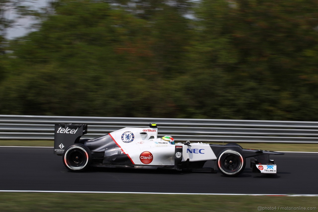 GP UNGHERIA, 28.07.2012- Prove Libere 3, Sergio Prez (MEX) Sauber F1 Team C31 