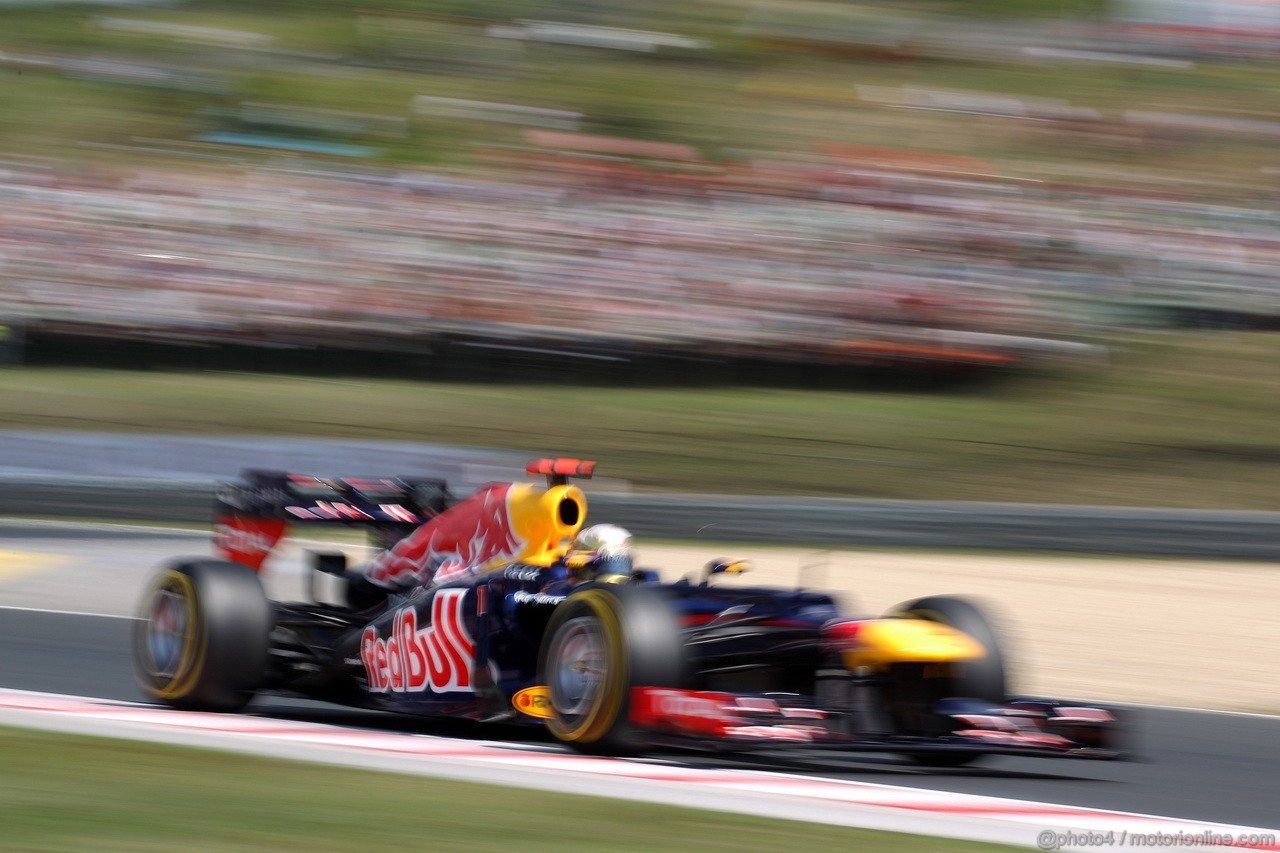 GP UNGHERIA, 28.07.2012- Prove Libere 3, Sebastian Vettel (GER) Red Bull Racing RB8