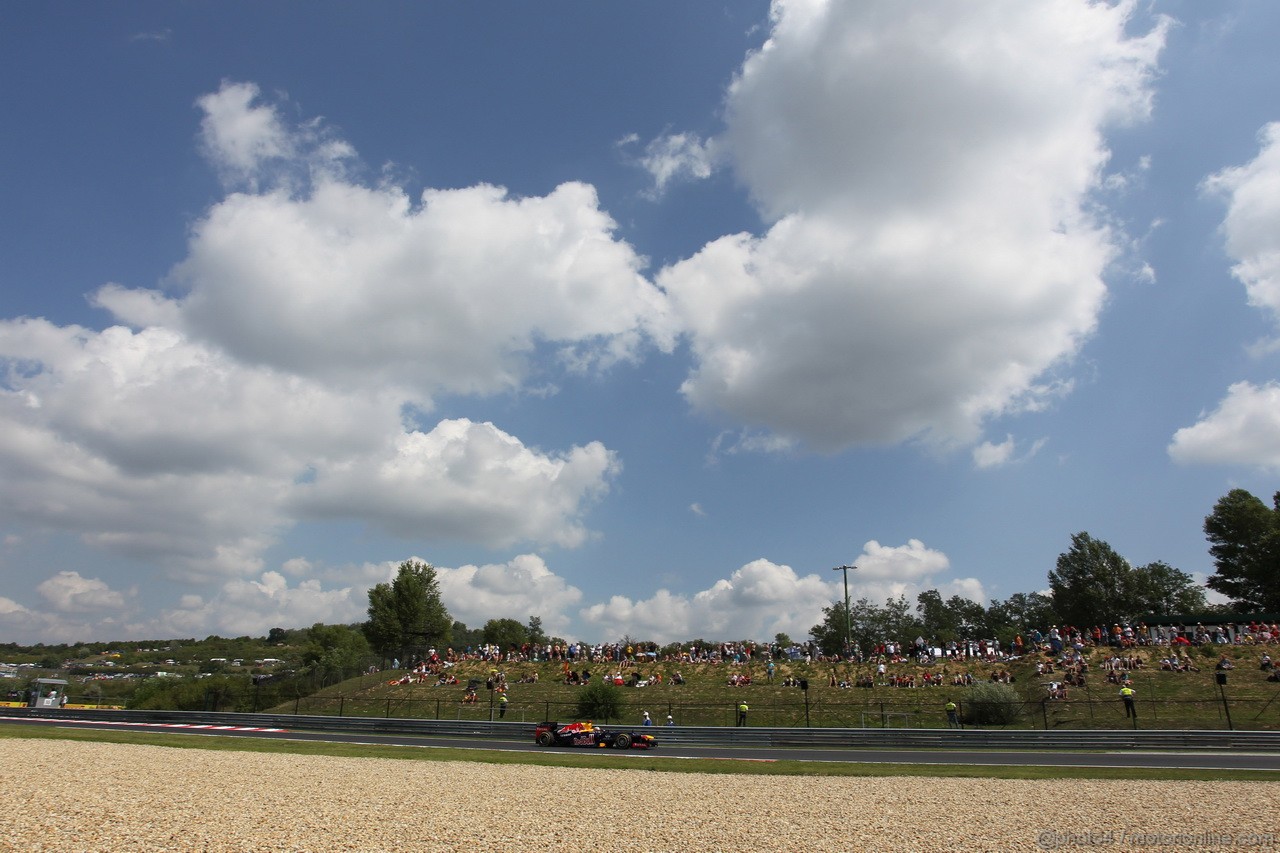 GP UNGHERIA, 28.07.2012- Prove Libere 3, Sebastian Vettel (GER) Red Bull Racing RB8