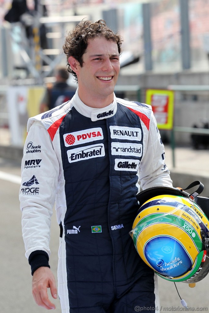 GP UNGHERIA, 28.07.2012- Prove Libere 3, Bruno Senna (BRA) Williams F1 Team FW34 