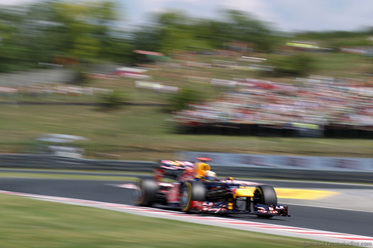 GP UNGHERIA, 28.07.2012- Prove Libere 3, Sebastian Vettel (GER) Red Bull Racing RB8