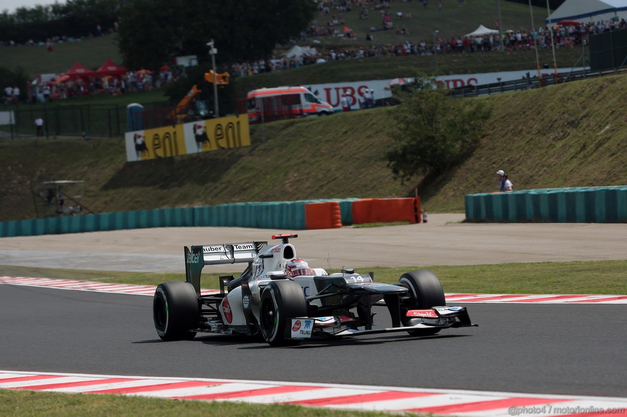 GP UNGHERIA, 28.07.2012- Qualifiche, Kamui Kobayashi (JAP) Sauber F1 Team C31