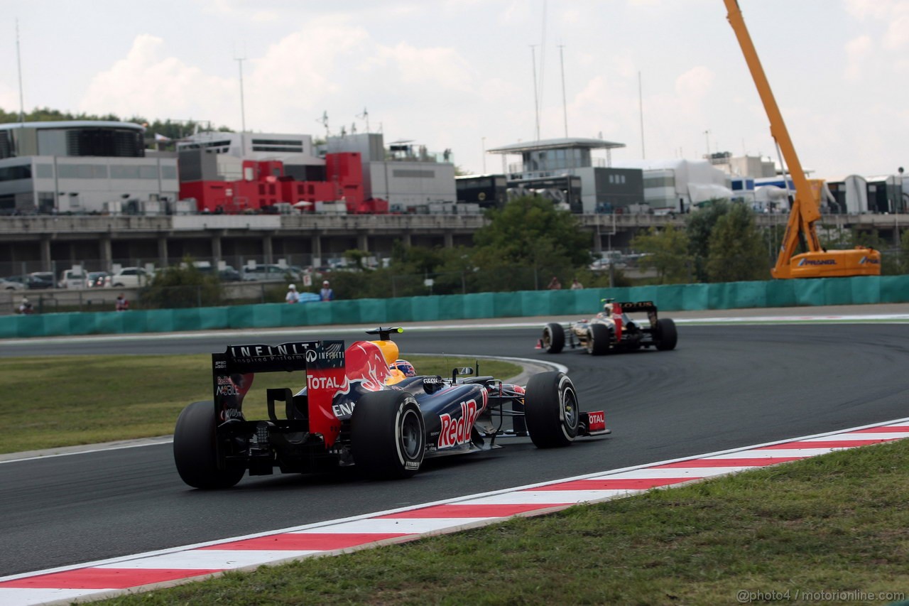 GP UNGHERIA, 28.07.2012- Qualifiche, Mark Webber (AUS) Red Bull Racing RB8 