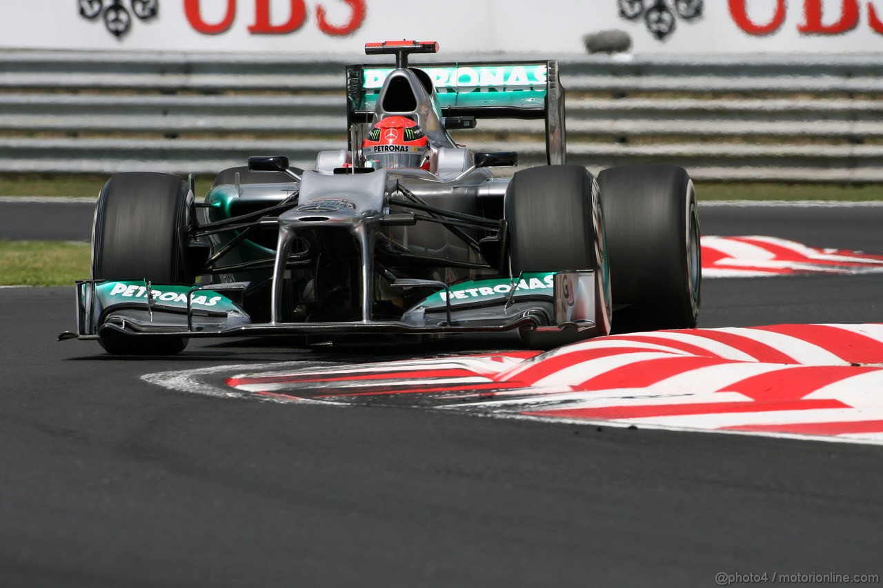 GP UNGHERIA, 28.07.2012- Qualifiche, Michael Schumacher (GER) Mercedes AMG F1 W03 