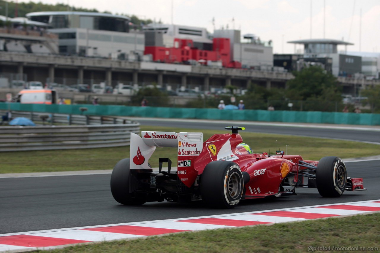 GP UNGHERIA, 28.07.2012- Qualifiche, Felipe Massa (BRA) Ferrari F2012 
