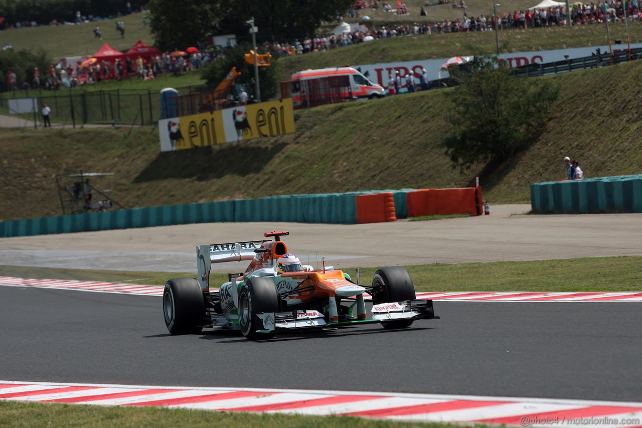 GP UNGHERIA, 28.07.2012- Qualifiche, Paul di Resta (GBR) Sahara Force India F1 Team VJM05