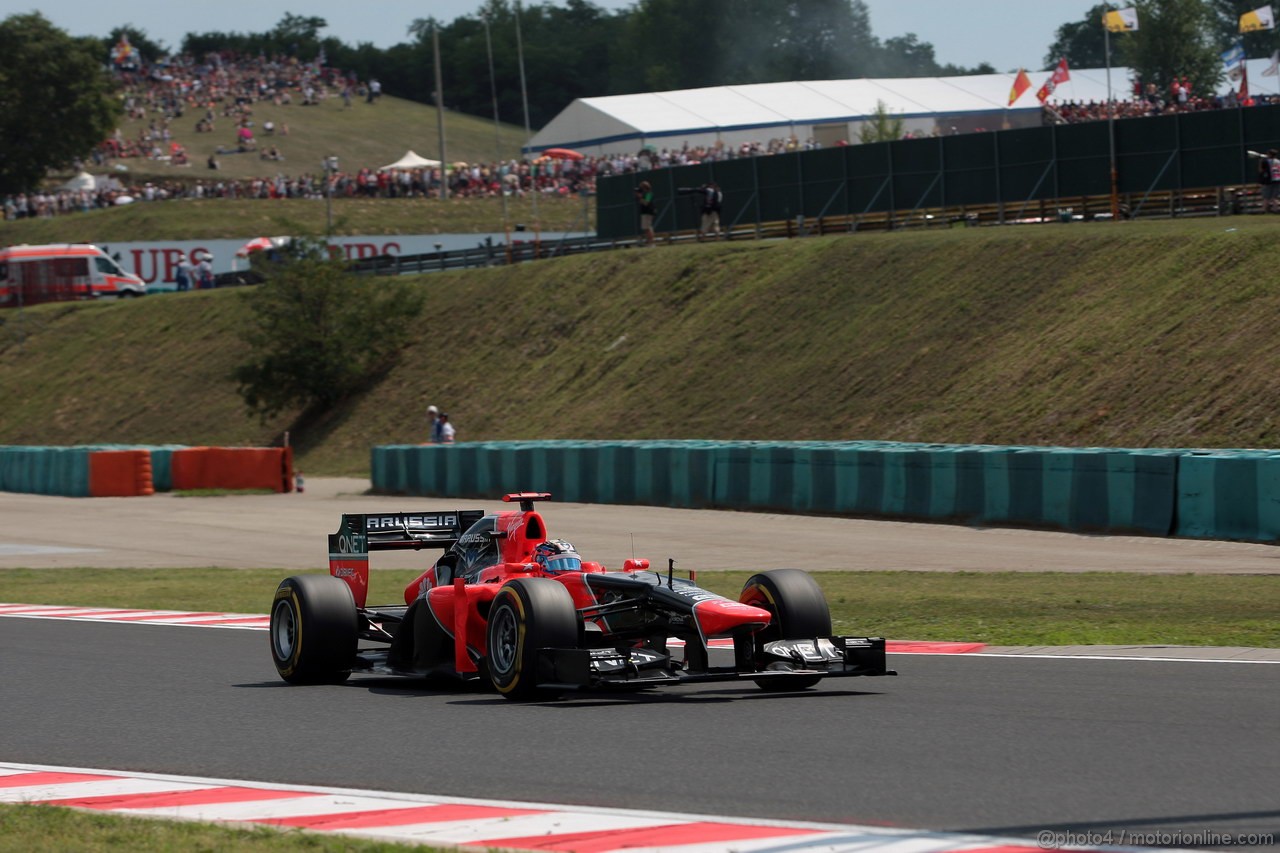 GP UNGHERIA, 28.07.2012- Qualifiche, Timo Glock (GER) Marussia F1 Team MR01 