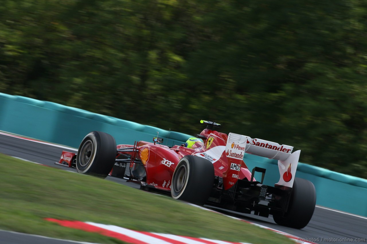 GP UNGHERIA, 28.07.2012- Qualifiche, Felipe Massa (BRA) Ferrari F2012 