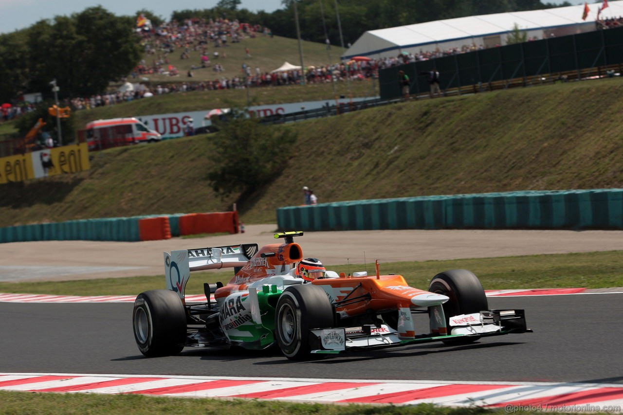 GP UNGHERIA, 28.07.2012- Qualifiche, Nico Hulkenberg (GER) Sahara Force India F1 Team VJM05 