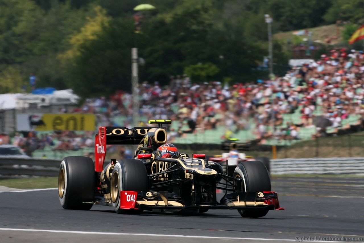 GP UNGHERIA, 28.07.2012- Qualifiche, Romain Grosjean (FRA) Lotus F1 Team E20 