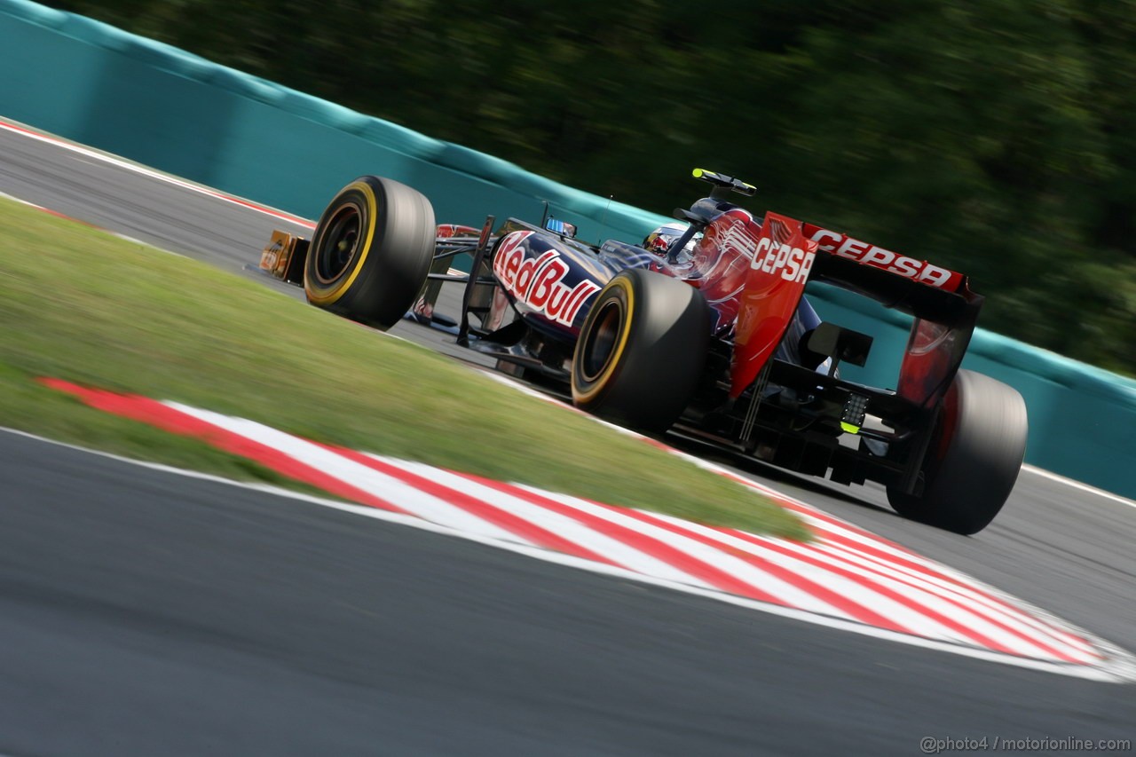 GP UNGHERIA, 28.07.2012- Qualifiche, Jean-Eric Vergne (FRA) Scuderia Toro Rosso STR7 