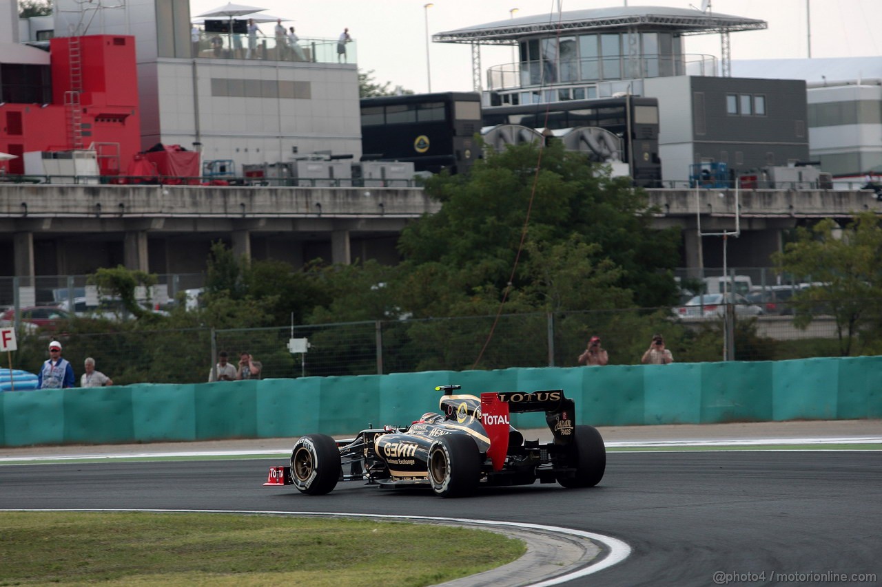 GP UNGHERIA, 28.07.2012- Qualifiche, Romain Grosjean (FRA) Lotus F1 Team E20