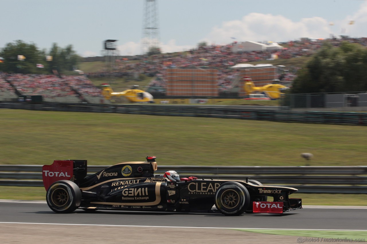 GP UNGHERIA, 28.07.2012- Qualifiche, Kimi Raikkonen (FIN) Lotus F1 Team E20 