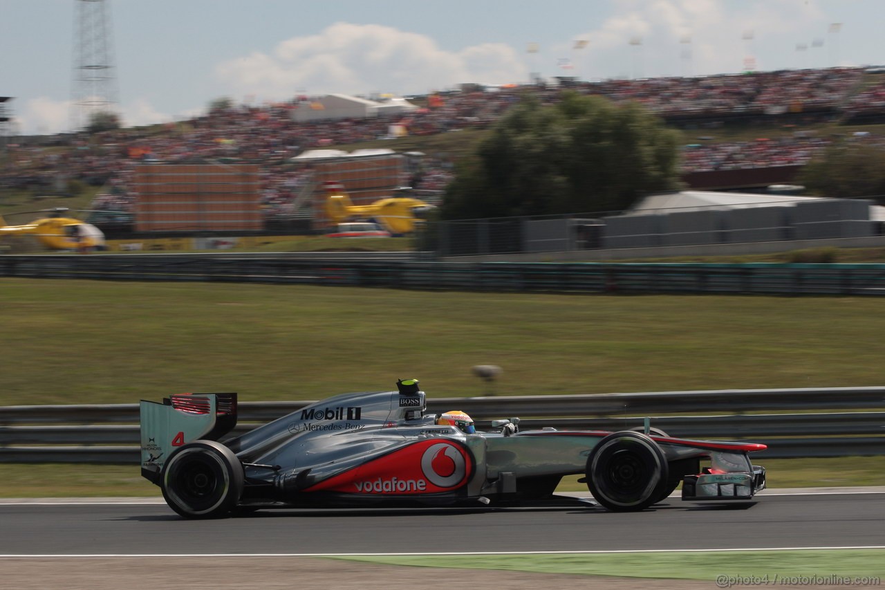 GP UNGHERIA, 28.07.2012- Qualifiche, Lewis Hamilton (GBR) McLaren Mercedes MP4-27 