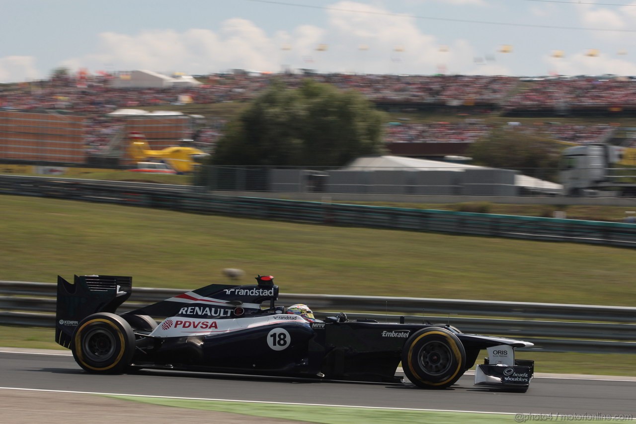 GP UNGHERIA, 28.07.2012- Qualifiche, Pastor Maldonado (VEN) Williams F1 Team FW34 