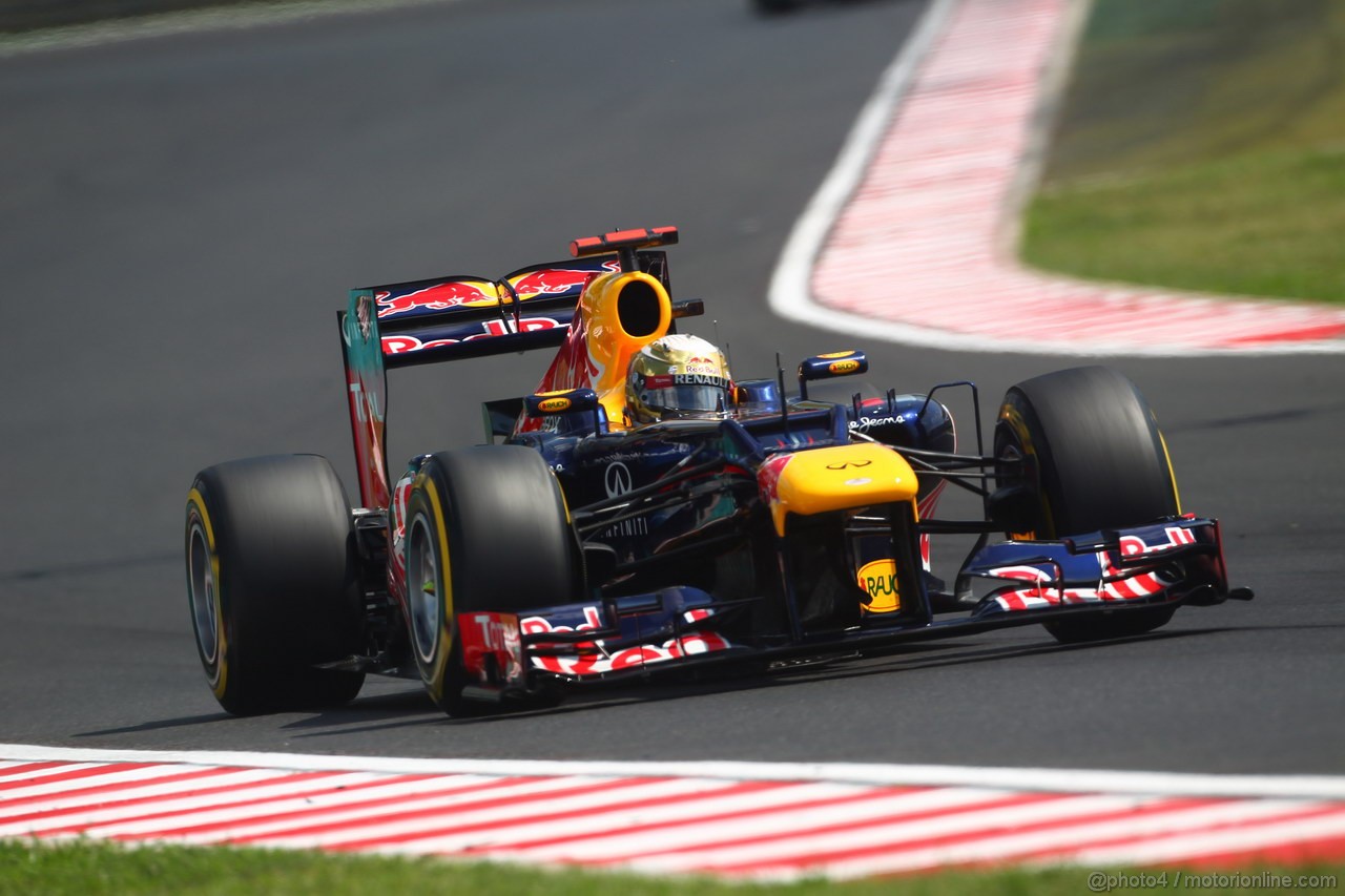 GP UNGHERIA, 28.07.2012- Qualifiche, Sebastian Vettel (GER) Red Bull Racing RB8