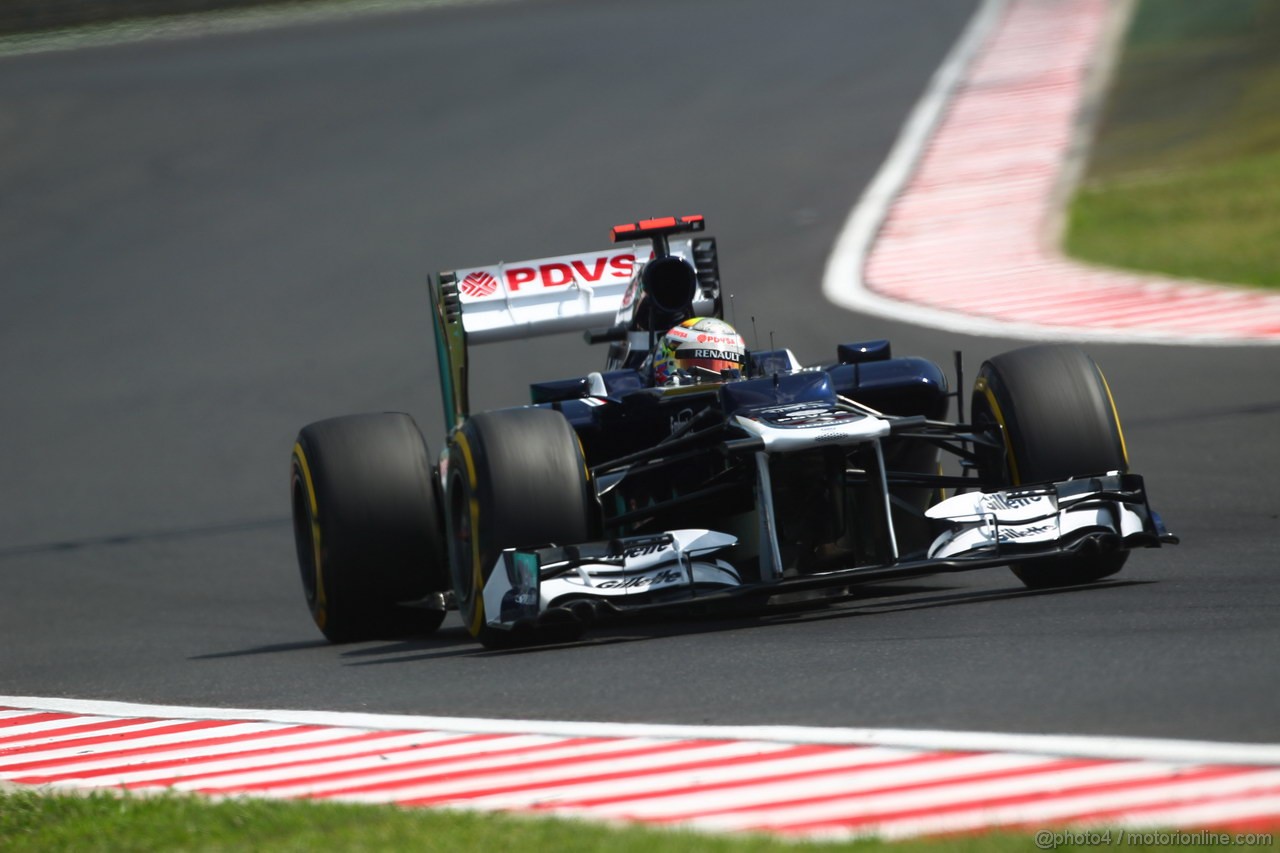 GP UNGHERIA, 28.07.2012- Qualifiche, Pastor Maldonado (VEN) Williams F1 Team FW34 