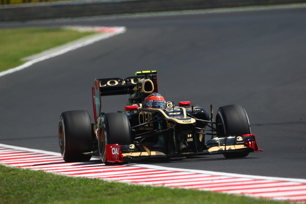 GP UNGHERIA, 28.07.2012- Qualifiche, Romain Grosjean (FRA) Lotus F1 Team E20