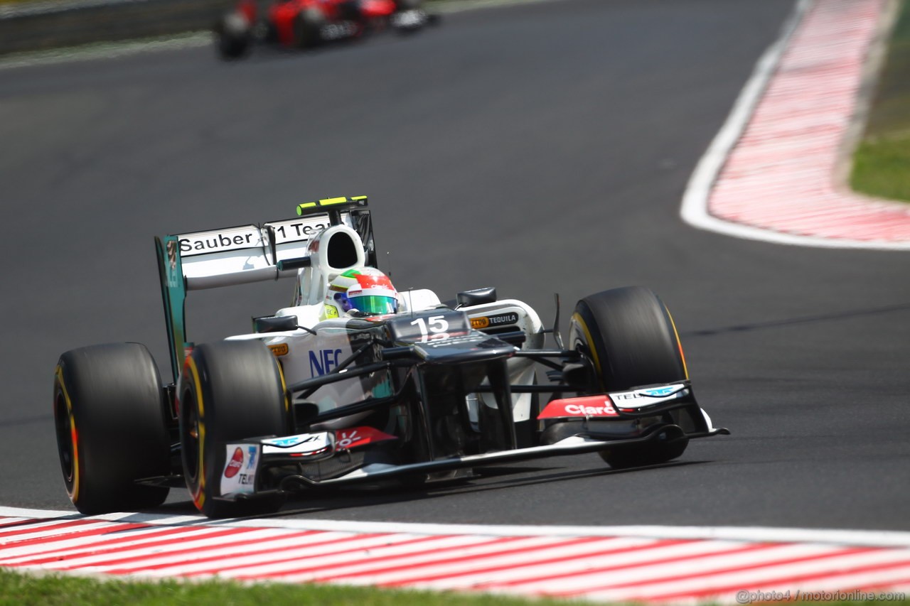 GP UNGHERIA, 28.07.2012- Qualifiche, Sergio Prez (MEX) Sauber F1 Team C31