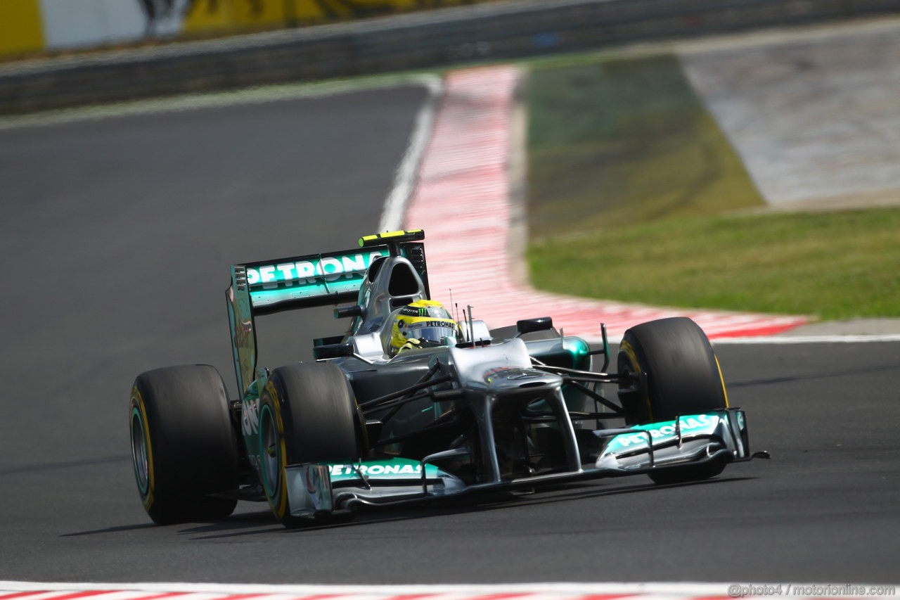 GP UNGHERIA, 28.07.2012- Qualifiche, Nico Rosberg (GER) Mercedes AMG F1 W03 