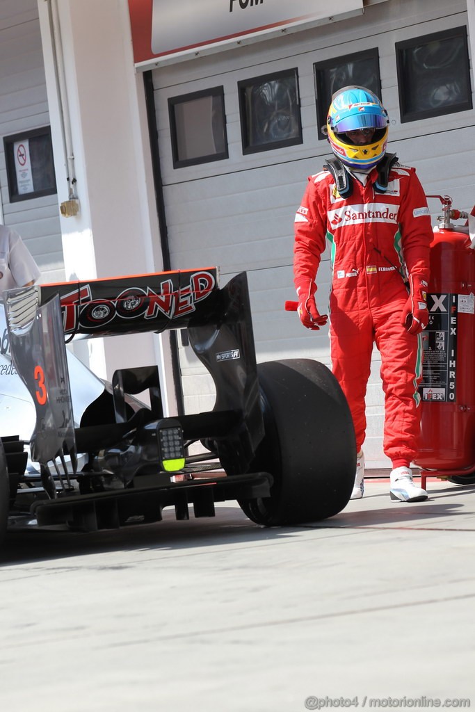 GP UNGHERIA, 28.07.2012- Qualifiche, Fernando Alonso (ESP) Ferrari F2012 