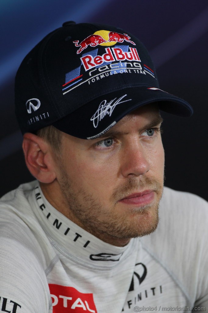 GP UNGHERIA, 28.07.2012- Conferenza Stampa, Sebastian Vettel (GER) Red Bull Racing RB8 